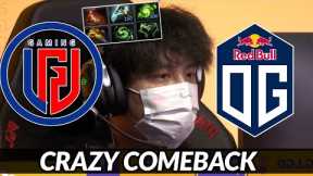OG vs LGD Game 3 - INSANE CRAZY COMEBACK ARLINGTON MAJOR