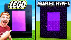 LEGO House vs Minecraft House Challenge