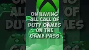 Call of Duty on Xbox Game Pass Announced/Confirmed by Microsoft (Activision-Microsoft Acquisition)