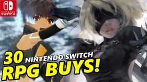 30 BIG Must-Buy Nintendo Switch RPGS !