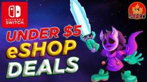 HOT NEW Nintendo Switch eSHOP SALES ON NOW! | BEST under $5 Switch eSHOP DEALS 2023