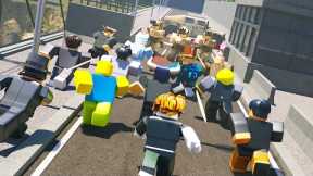We RAIDED every Roblox Military Roleplay server with OVER 80 PLAYERS!