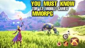 Top 12 Best MMORPG games mobile | Best game MMORPG Free to Play games for Android iOS