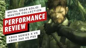 Metal Gear Solid: Master Collection Vol. 1 Performance Review (Original vs. PS5 & Xbox Series X|S)