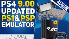 How to use Sony's Official PS1 & PSP emulators on a 9.00 PS4