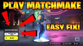 How to fix Unable to matchmake or select games in the lobby (Fortnite) EASY FIX & 100% WORKING!