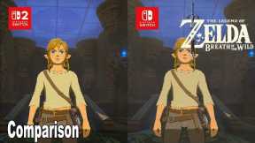 Legend of Zelda Breath of the Wild Nintendo Switch 2 Comparison
