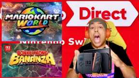 NEW MARIO KART WORLD NEW DONKEY KONG GAME [NINTENDO DIRECT SWITCH 2 AND GAMES] [REACTION!!]