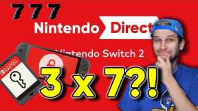 Nintendo Direct Next Week — 3 Mysterious “7” Games + Game Key Card Twist!