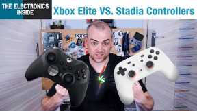 Teardown/Comparison of the Xbox Elite Series 2 vs Google Stadia Controllers - The Electronics Inside