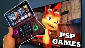 AYN THOR Connected to TV - PSP Games on the Big Screen!